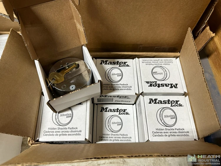 Used _UNKNOWN_ (12) MASTER LOCK PRO SERIES HIDDEN SHACKLE PADLOCKS Locksmith Equipment/Supplies Illinois US | Heath Industrial Auction Services #1573481
