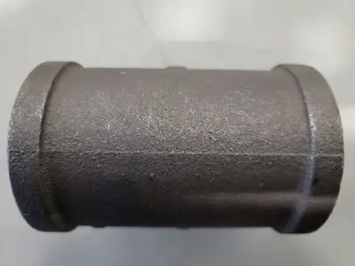 2" Female Threaded Tee, Black Malleable Iron