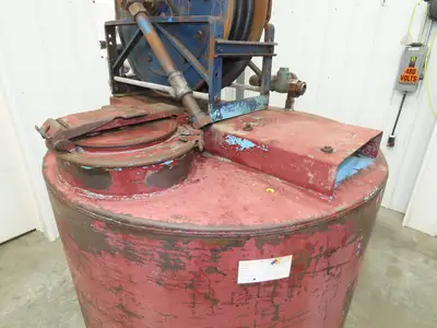 250 Gal Fuel Oil Gas Diesel Storage Tank Single Wall Steel Skid Tank 42x48"