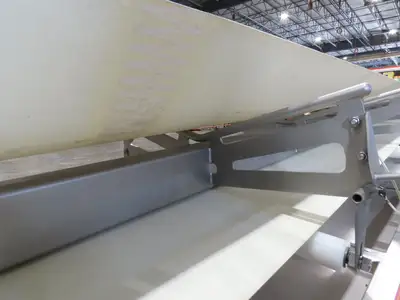 Anderson Dahlen 27"x 25' Portable Trough Belt Incline Conveyor Sanitary 480V 3PH