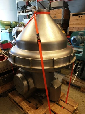 Alfa-Laval MRPX 418 HGV-74C cold milk separator, 316SS.
