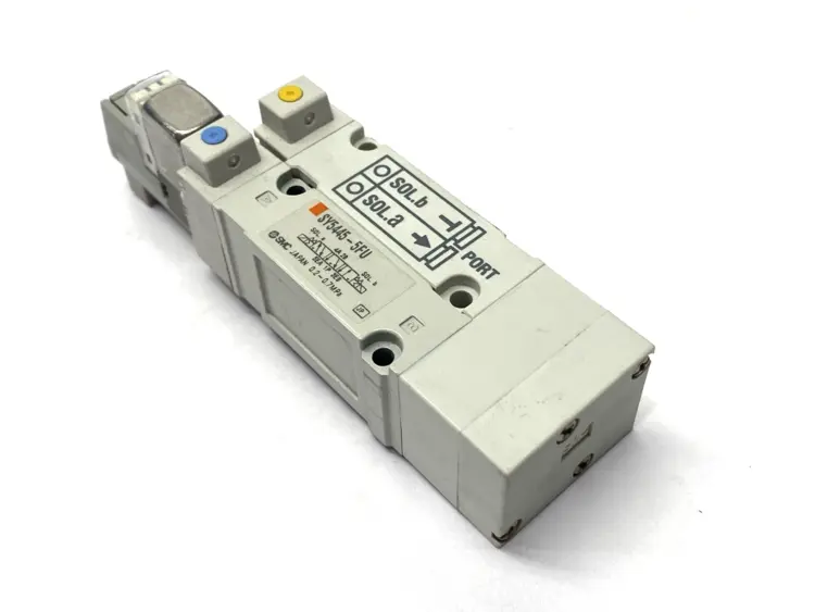 Used SMC Pneumatic Solenoid Valve 5-Port 24VDC Solenoid Valves Michigan US | Maverick Industrial Sales #1401366