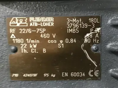 USED FLENDER RF 22 6 75P
