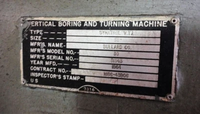 BULLARD DYNATROL Vertical Boring Mills (Including VTL) | Mohawk Machinery (9)