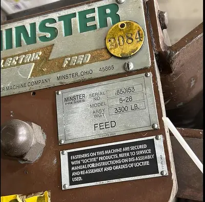 USED MINSTER MEF5-26