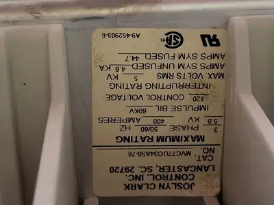 Used BENSHAW CFMVRSM18-450-4160-1 Switchgears British Columbia CA | Lenmark #239761