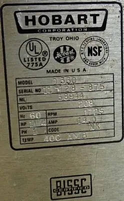 USED HOBART D330