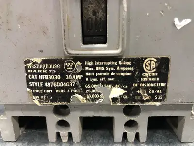 USED WESTINGHOUSE HFB3030