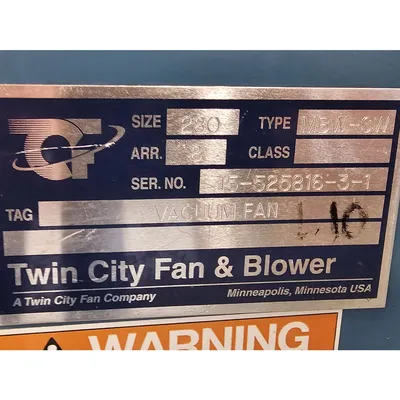 NEW TWIN CITY FAN 280 MBW-SW