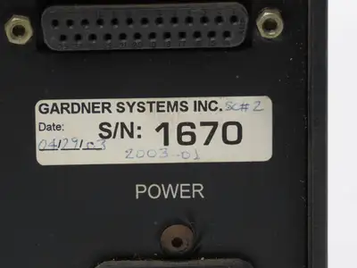 Gardner Systems GS 2003-01 GS 2000 Servo Controller