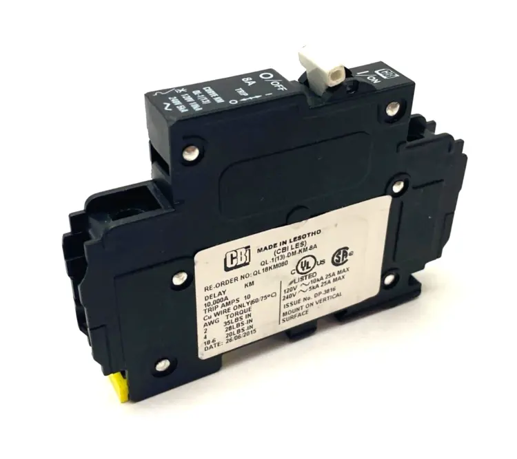 Used CBI SINGLE-POLE CIRCUIT BREAKER KM CURVE Circuit Breakers Michigan US | Maverick Industrial Sales #1089999