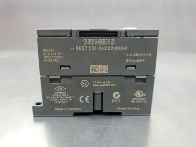 USED Siemens 6ES7 231-0HC22-0XA0 EM231 I/O Module, 21-28VDC