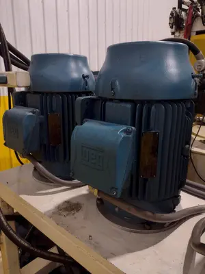 200 TON AMD 4-POST TIE-ROD FRAME HEAVY DUTY HYDRAULIC PRESS & MULTI-PRESSURE HYDRAULIC UNIT: STOCK #19452