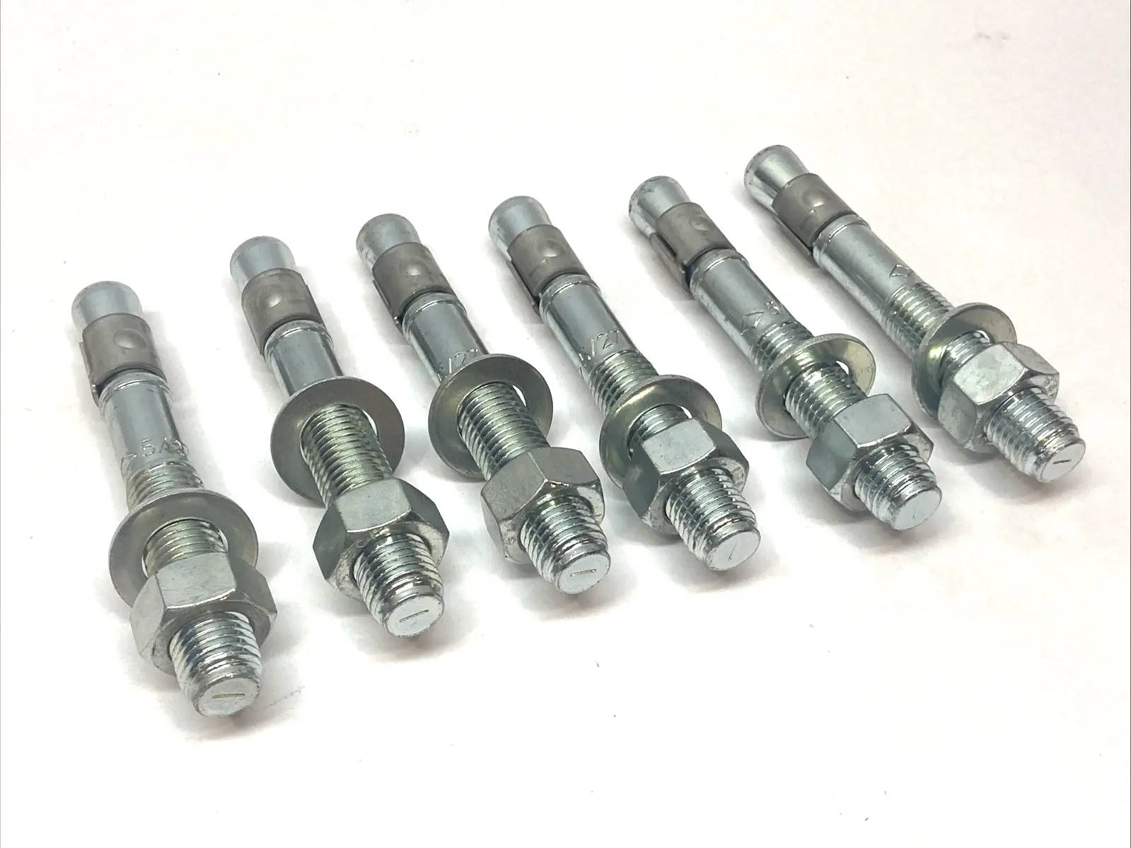 USED WURTH W-FA/S M20X150 5/27 FIXING BOLT ANCHOR W/ WASHER LOT OF 6