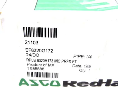 NEW ASCO EF8320G172 SOLENOID VALVE