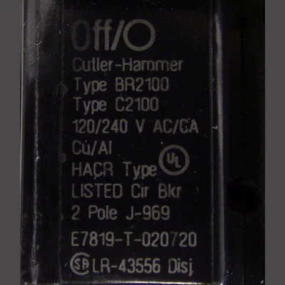 Cutler Hammer 2 Pole 100 Amp Push-in Breaker