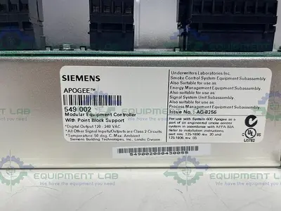 NEW SIEMENS APOGEE 549 002 MODULAR EQUIPMENT CONTROLLER