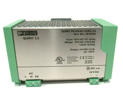 NEW PHOENIX CONTACT QUINT PS-120AC /24DC /2,5 POWER SUPPLY 2939056