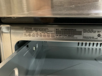 Used SAMSUNG NSG90H60SRAA Gas Cooking Equipment Michigan US | Miedema Asset Management Group #1578809