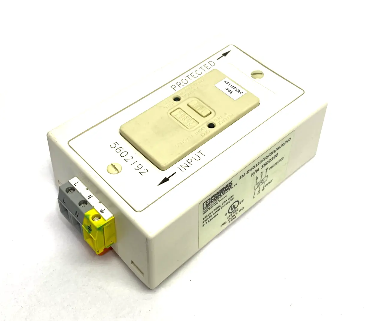 USED PHOENIX CONTACT SOCKET RECEPTACLE