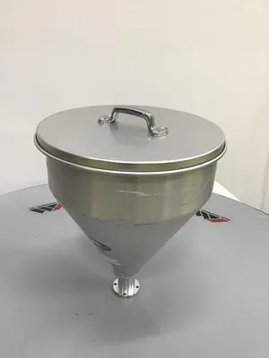 USED METAL FABRICATOR HOPPER