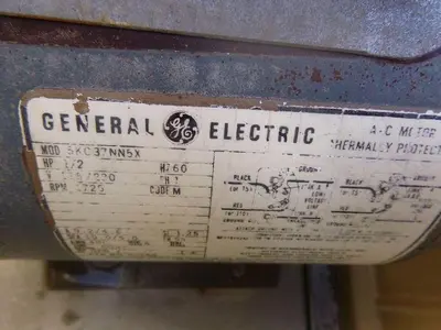 Pump, Vacuum, Kinney, 1/2 HP, Portable, 10 CFM @ 26" Hg, #S625990