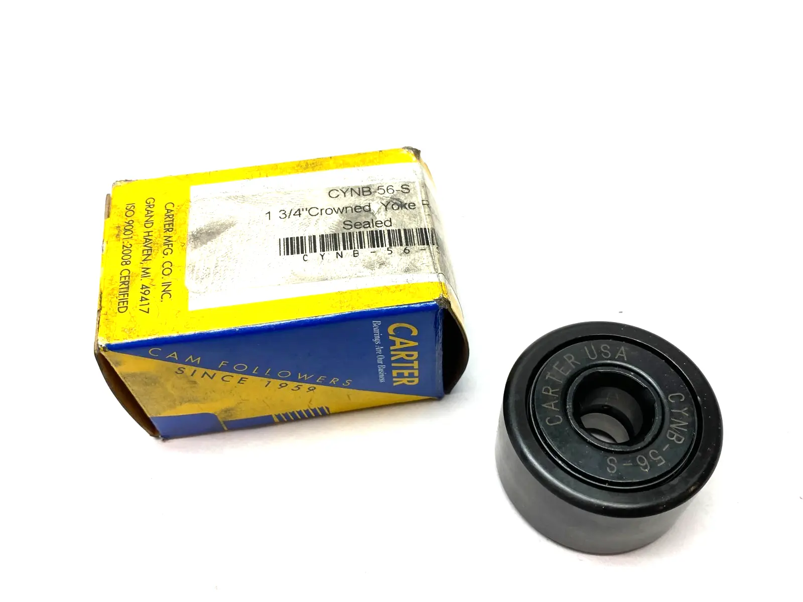 USED CARTER YOKE ROLLER 1-3/4" CROWNED, SEALED