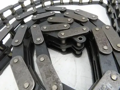 RF2060-2 Double Strand Roller Chain 1-1/2" Double Pitch 10' Length Lot of 2