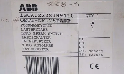 NEW ABB 1SCA022281R9410 LOAD BREAK SWITCH