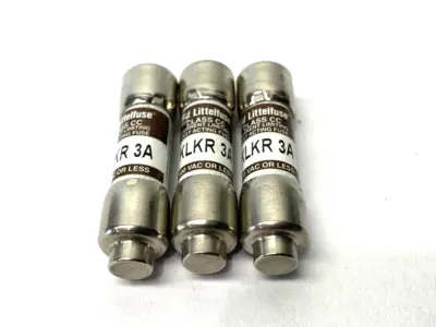 USED LITTELFUSE FAST ACTING MIDGET FUSE CLASS CC 600V 3A LOT OF 3