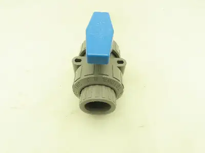 Plast-o-matic MBV100EPS-CP True Blue 1" NPT Socket True Union Ball Valve EPDM