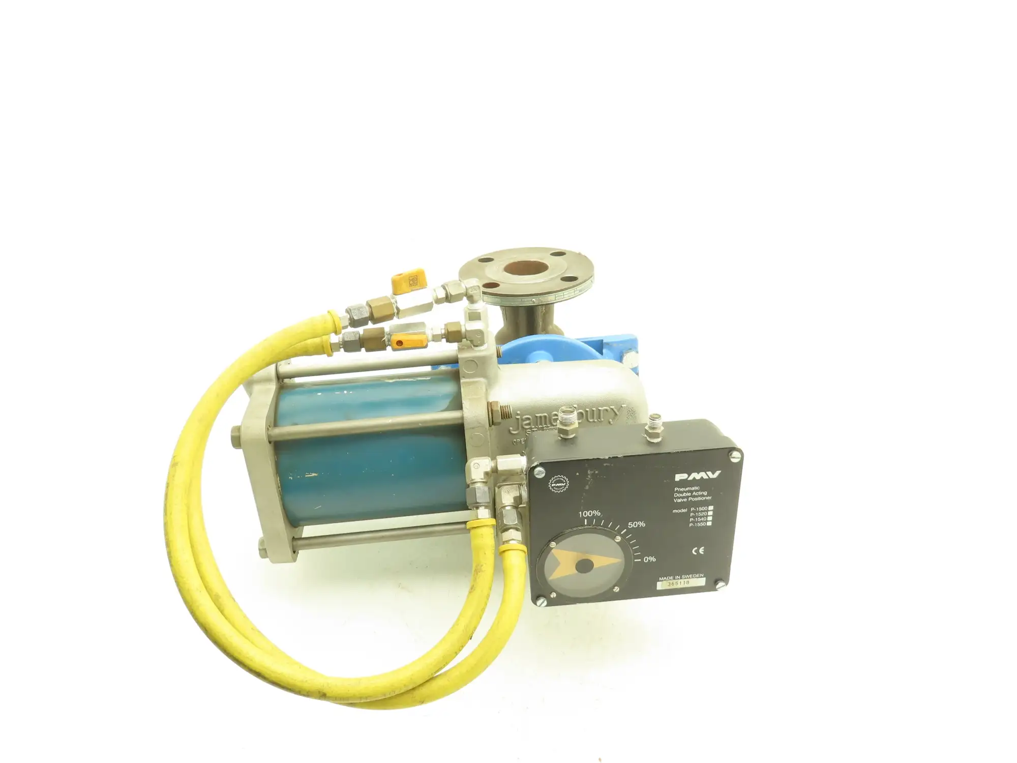 Jamesbury 2" 5150 312236TT Ball Valve w/Pneumatic Actuator ST-200B & Positioner