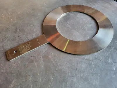 6" Paddle Orifice Plate Upstream 6.065"