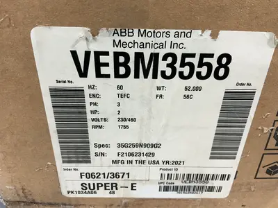 Used BALDOR VEBM3558 A.C. Motors Ohio US | HGR 24 #1518420
