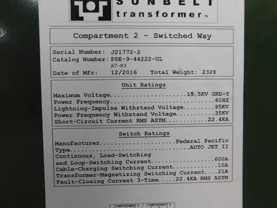 Used Federal Pacific NA Switchgears Ohio US | Equipment Recovery Corp. #1331200