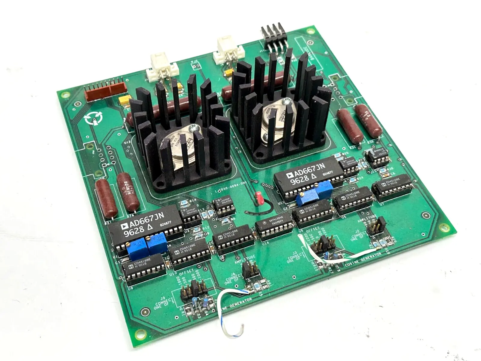 1-CD50-0094-000-X1,AD667JN 9532,AD667JN 9451 | 1-CD50-0094-001 PCB 1-CD50-0094-000-X1 w/ 2x AD667JN 9628 - For parts or not working