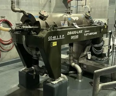 CBB CD 40I-SP sanitary decanter centrifuge, Duplex SS.