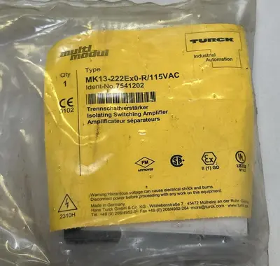 Used TURCK MK13-222EX0-R/115VAC Relays & Switches | Surplus Asset Holdings #1205750