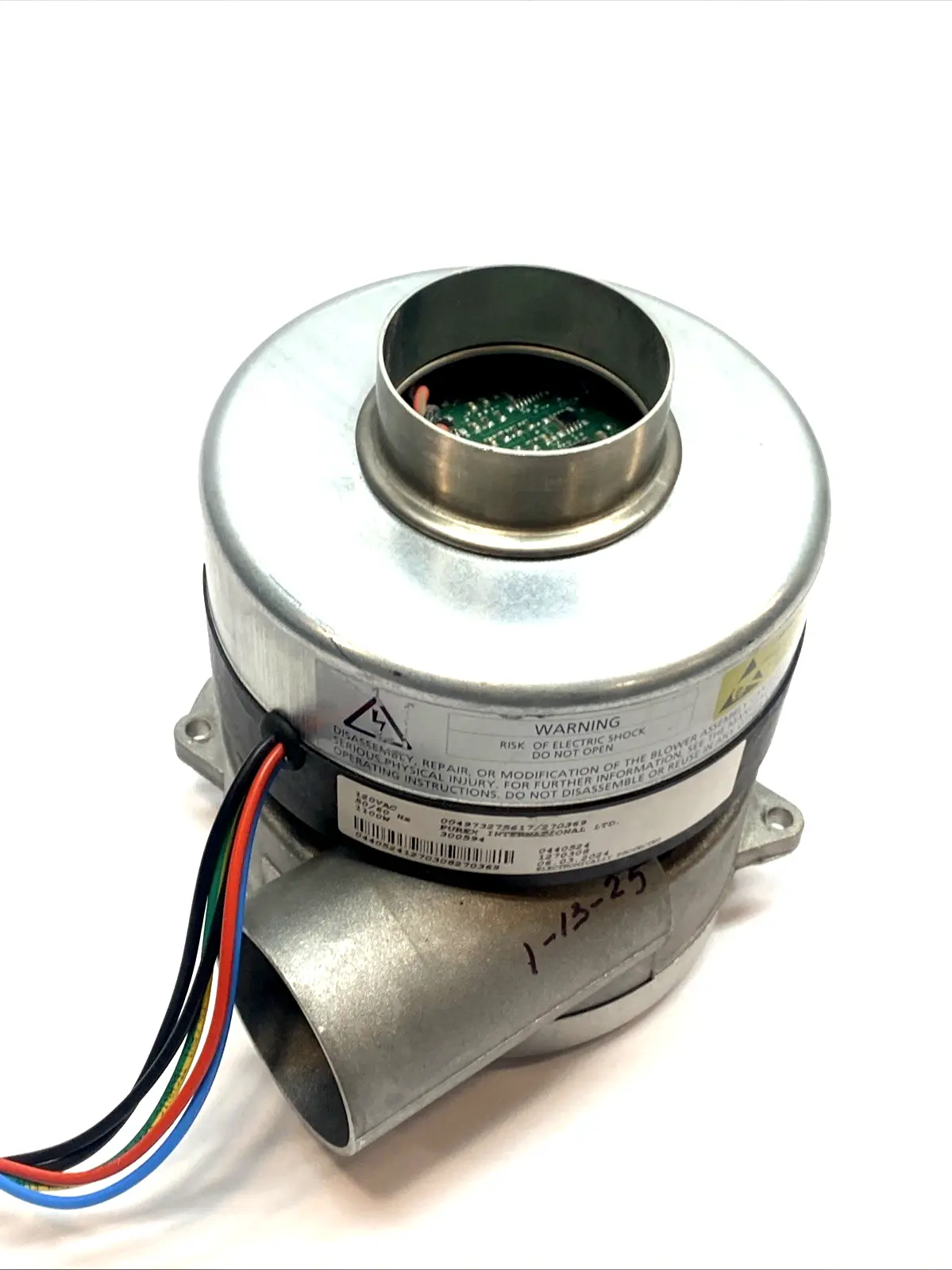 Used PUREX BLOWER MOTOR 120VAC 50/60HZ FUME EXTRACTOR 270369 Motors (misc) | Maverick Industrial Sales #1101172