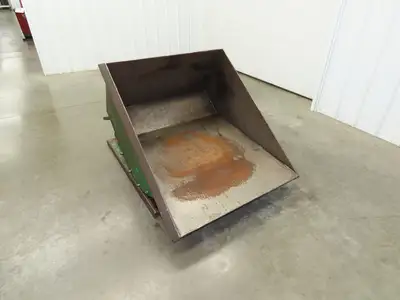 Roura Self Dumping Hopper 1/3 Yard Forklift Steel Dumpster 40x48x24"