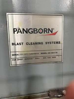 Used 1997 PANGBORN ES-1821-70 Roller Conveyor Shot Blaster Pennsylvania US | Shot Blasting Equipment #1404055