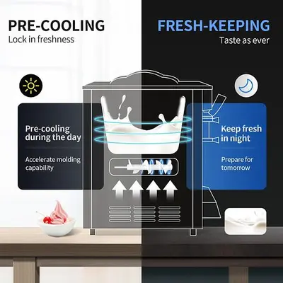 3 FLAVOR SOFT SERVE MACHINE - COUNTEROP MODEL