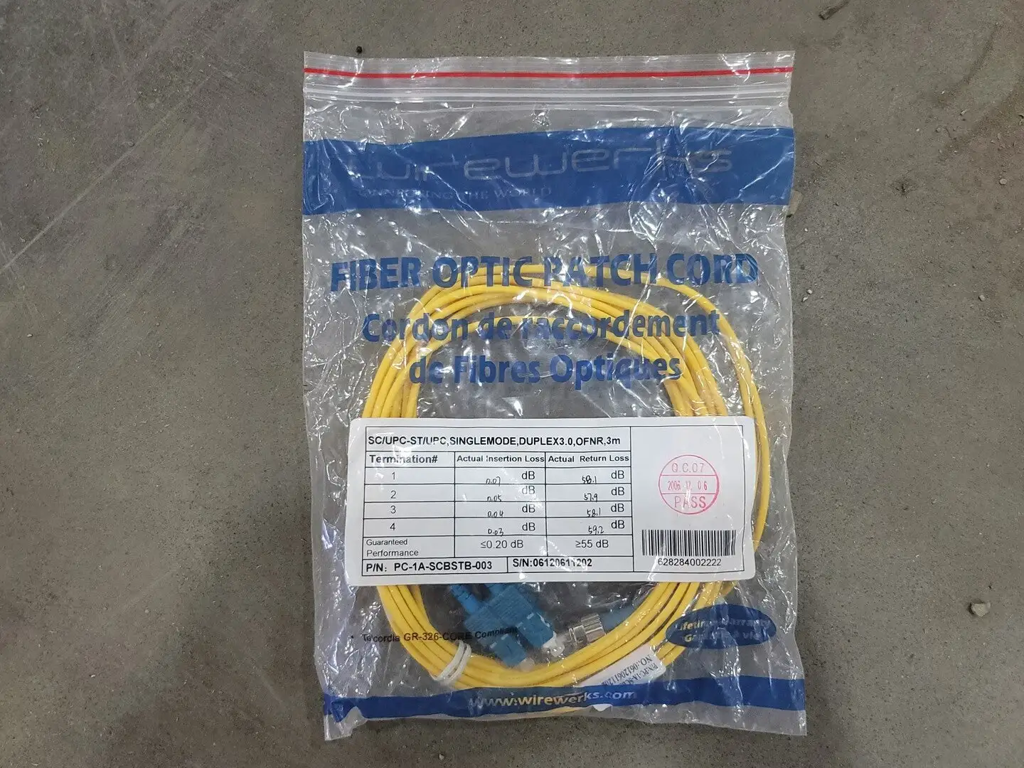 NEW WIREWERKS PC-1A-SCBSTB-003
