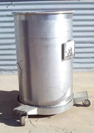 Tank, 25 Gallon, S/st, 17" x 28", OT/SB, Portable #S743634