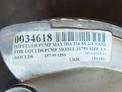 Used GOULDS 257-99-1203 Parts (Hydraulics and Pneumatics) British Columbia CA | Lenmark #257039