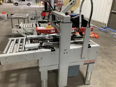 3M-Matic 200A Carton Sealer Adjustable Case Sealing System 115V Top Bottom Taper