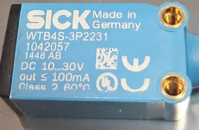 Sick WTB4S-3P2231 Photoelectric Proximity Sensor Loc5E3/4