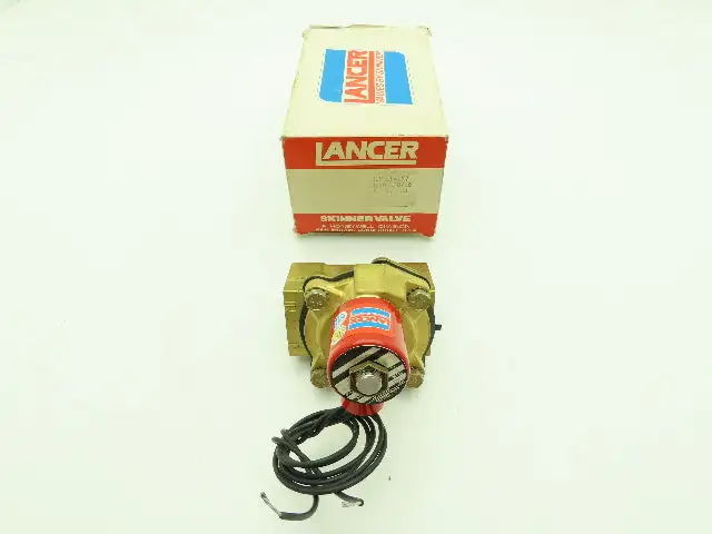 Skinner Lancer 2LH2LBG6127 Brass Solenoid Valve 2-Way NC 120V 125 PSI 1" NPT