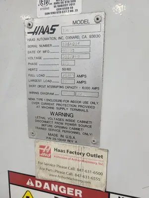 Used 2008 HAAS TM-1 Vertical Machining Centers Illinois US | Aucto #1421903