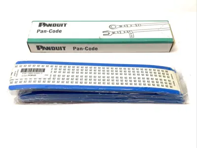 New | in-Stock Panduit Pan-Code Wire Marker Cards BOX OF 25 CARDS Blank Label Michigan US | Maverick Industrial Sales #1392502